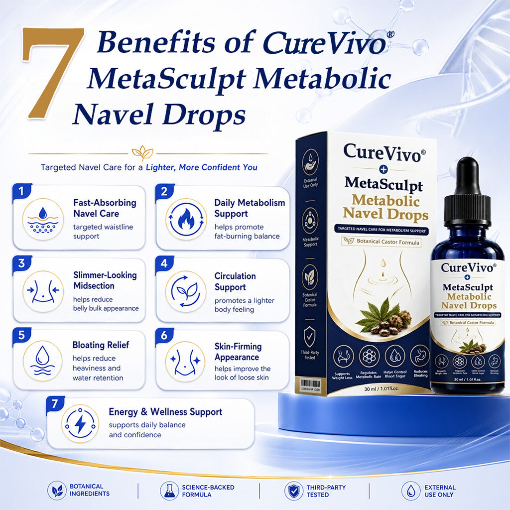 𝐂𝐮𝐫𝐞𝐕𝐢𝐯𝐨® MetaSculpt Metabolic Navel Drops💠Just 30 seconds a Day for a Lighter, More Balanced You