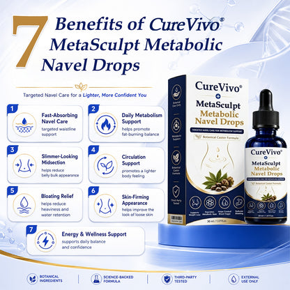 𝐂𝐮𝐫𝐞𝐕𝐢𝐯𝐨® MetaSculpt Metabolic Navel Drops💠Just 30 seconds a Day for a Lighter, More Balanced You