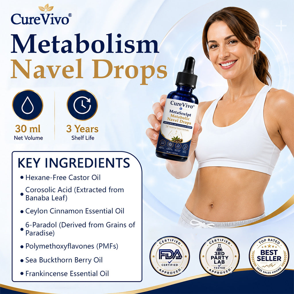𝐂𝐮𝐫𝐞𝐕𝐢𝐯𝐨® MetaSculpt Metabolic Navel Drops💠Just 30 seconds a Day for a Lighter, More Balanced You