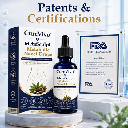 𝐂𝐮𝐫𝐞𝐕𝐢𝐯𝐨® MetaSculpt Metabolic Navel Drops💠Just 30 seconds a Day for a Lighter, More Balanced You