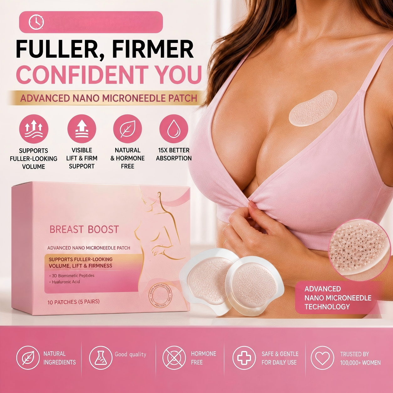 Nano-Microneedle Breast Patches