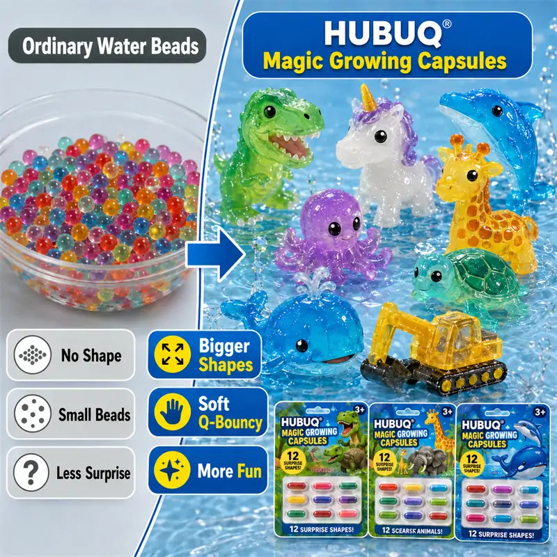 Save 50% by Ordering Today丨HUBUQ® Grow-in-Water Animal Capsule Toys 💧🦖