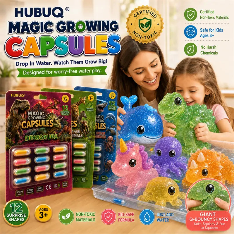 Save 50% by Ordering Today丨HUBUQ® Grow-in-Water Animal Capsule Toys 💧🦖